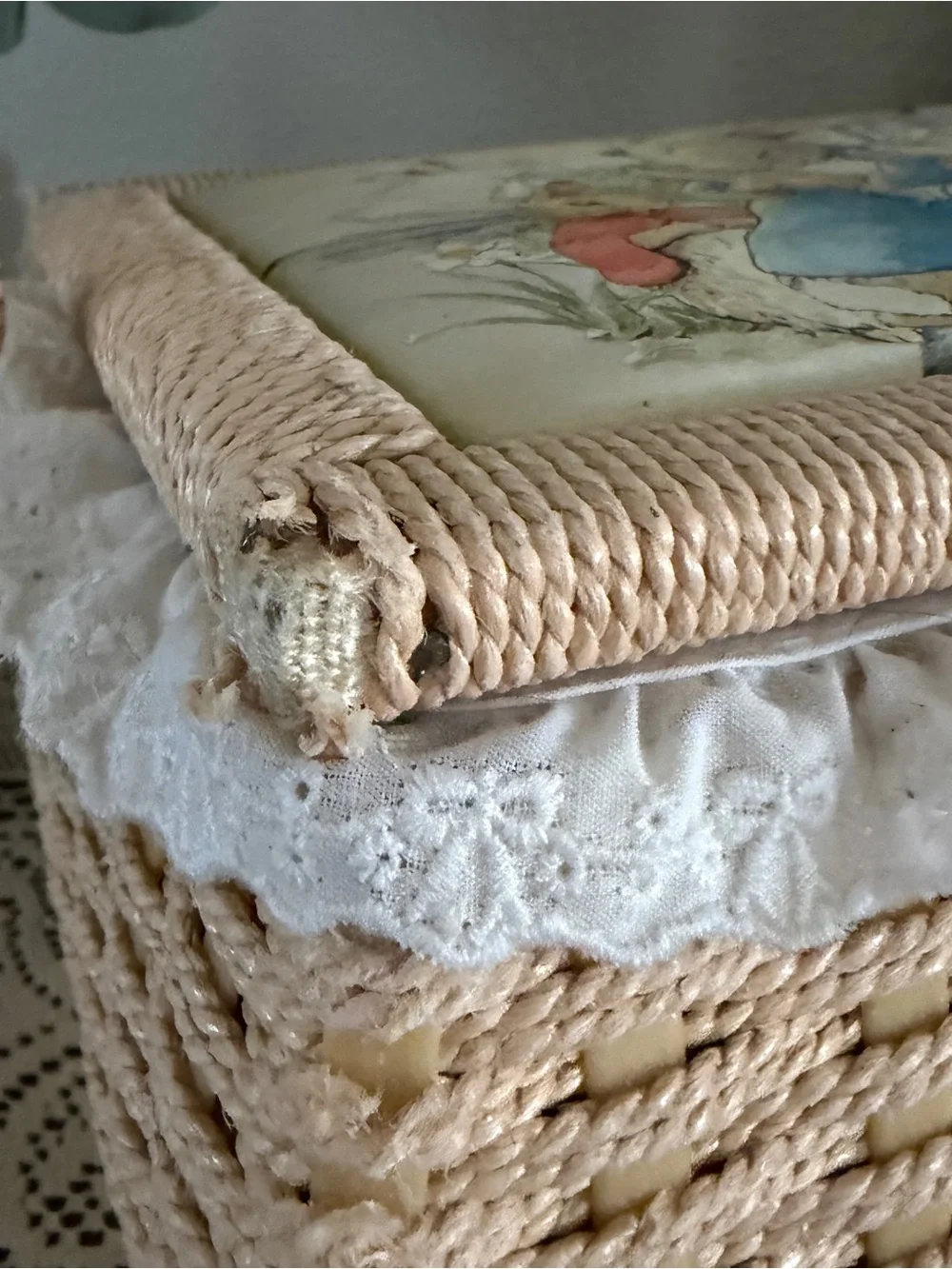 Vintage, cute, cottagecore, whimsical, coquette, basket,rabbit